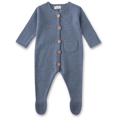Sanetta Sparkdräkt för pojkar, nyfödda, overall, stickad 100% ull, Blå dimma, 68 cm Sanetta Sparkdräkt för pojkar, nyfödda, overall, stickad 100% ull, Blå dimma, 68 cm