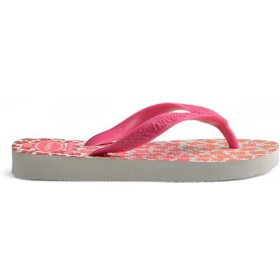 Havaianas Brasilien logotyp (Mini Me), Zehentrenner unisex barn, Vitt rosa flöde, 7 UK Child Havaianas Brasilien logotyp (Mini Me), Zehentrenner unisex barn, Vitt rosa flöde, 7 UK Child