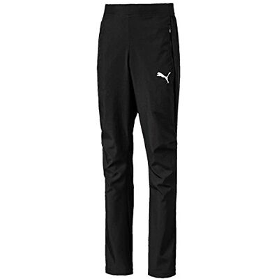 PUMA Unisex barn byxor Liga Sideline vävda byxor Jr svart- vit 164 PUMA Unisex barn byxor Liga Sideline vävda byxor Jr svart- vit 164