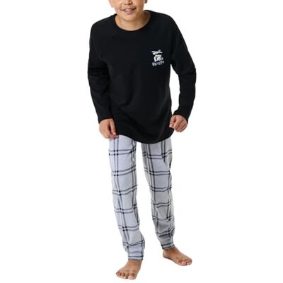 Schiesser pyjamas för pojkar, Svart_182000, 140 Schiesser pyjamas för pojkar, Svart_182000, 140