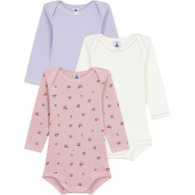 Petit Bateau Set X3 Bod underkläder för baby Day (set med 3), variant 1_28, 3 M�nader Petit Bateau Set X3 Bod underkläder för baby Day (set med 3), variant 1_28, 3 M�nader