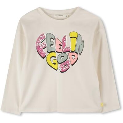 Billieblush U21424 t-shirt för flickor, Vit, 4 år Billieblush U21424 t-shirt för flickor, Vit, 4 år