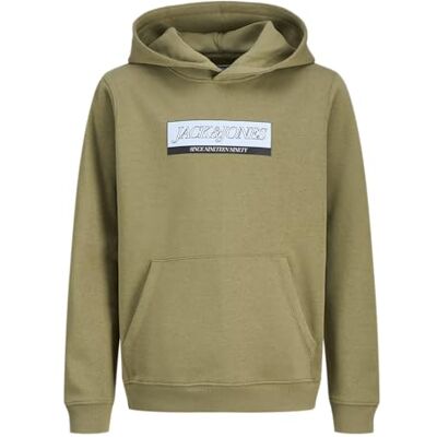 JACK & JONES JUNIOR Jorinwood Block branding Sweat Noos Jnr, oliv drab, 164 JACK & JONES JUNIOR Jorinwood Block branding Sweat Noos Jnr, oliv drab, 164