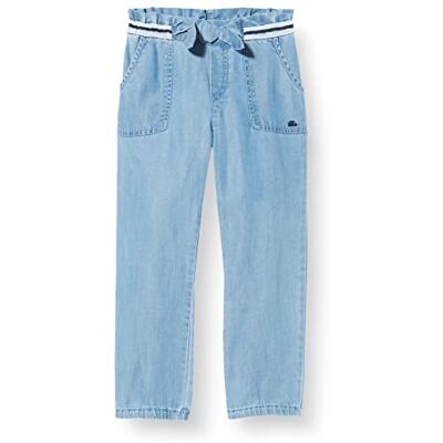 IKKS Junior Baby flickor byxor vätska stil denim bleu nœud et Dentelle XU29000.85 jeans, stenblå, 3 Mois IKKS Junior Baby flickor byxor vätska stil denim bleu nœud et Dentelle XU29000.85 jeans, stenblå, 3 Mois