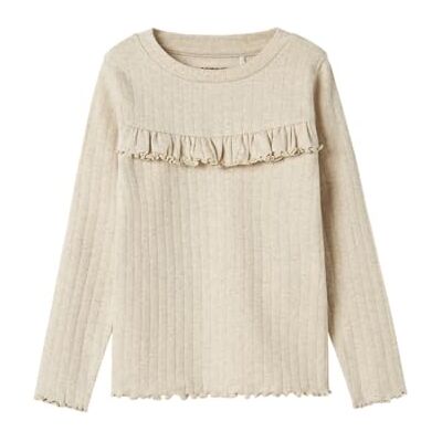 NAME IT Namn IT flicka Nmflalla XSL Ls Top, Peyote melange, 92 NAME IT Namn IT flicka Nmflalla XSL Ls Top, Peyote melange, 92