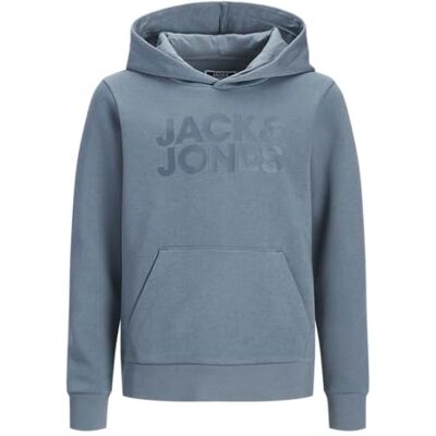 JACK & JONES Jjecorp Logo Sweat Hood Noos Jnr, Blå Mirage, 140 JACK & JONES Jjecorp Logo Sweat Hood Noos Jnr, Blå Mirage, 140