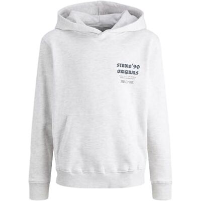 JACK & JONES JUNIOR Jormeadows Sweat Hood Jnr, Ljus vit, 164 JACK & JONES JUNIOR Jormeadows Sweat Hood Jnr, Ljus vit, 164