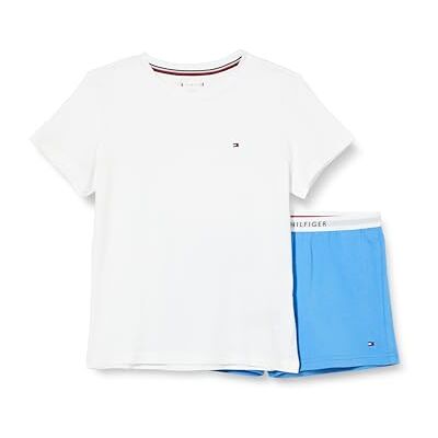 Tommy Hilfiger flicka pyjamas-set basic lång, Blå (vit/blå spell), 10-12 år Tommy Hilfiger flicka pyjamas-set basic lång, Blå (vit/blå spell), 10-12 år