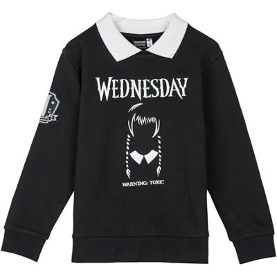CERDÁ LIFE'S LITTLE MOMENTS Brushed Wednesday bomull unisex tröja för barn, Mörkgrå, 10 år CERDÁ LIFE'S LITTLE MOMENTS Brushed Wednesday bomull unisex tröja för barn, Mörkgrå, 10 år