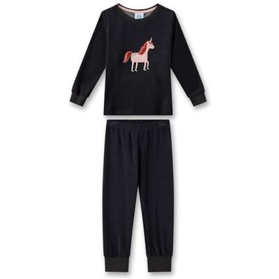 Sanetta flickpyjamas lång grön högkvalitativ och bekväm pyjamas av frotté för flickor. Långärmad pyjamas med enhörningsapplikation pyjamas-set för flickor, Grön, 92 cm Sanetta flickpyjamas lång grön högkvalitativ och bekväm pyjamas av frotté för flickor. Långärmad pyjamas med enhörningsapplikation pyjamas-set för flickor, Grön, 92 cm
