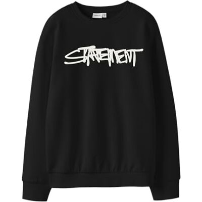 NAME IT Namn IT Nkmtero Ls Nreg Sweat Bru, svart, 134-140 NAME IT Namn IT Nkmtero Ls Nreg Sweat Bru, svart, 134-140