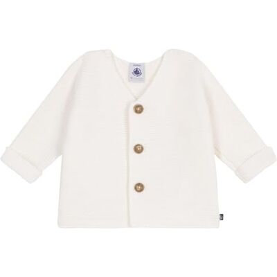 Petit Bateau Unisex barn kofta, Vit, 12 M�nader Petit Bateau Unisex barn kofta, Vit, 12 M�nader