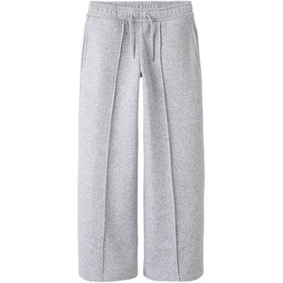 NAME IT Namn IT Nkfkarlie Wide Pant SWE Bru, Ljusgrå melange, 122 NAME IT Namn IT Nkfkarlie Wide Pant SWE Bru, Ljusgrå melange, 122