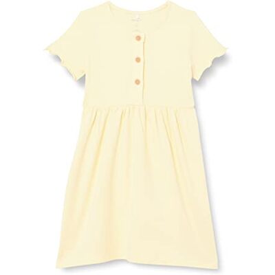 NAME IT Namn det flicka NMFJANA SS klänning klänning, dubbel kräm, 98, Dubbel grädde, 98 cm NAME IT Namn det flicka NMFJANA SS klänning klänning, dubbel kräm, 98, Dubbel grädde, 98 cm