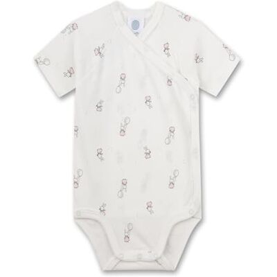 Sanetta babyflickor wrap body, Vit sten, 62 cm Sanetta babyflickor wrap body, Vit sten, 62 cm