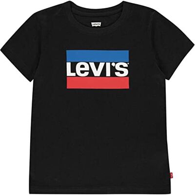 Levi's Pojkar Lvb sportkläder logotyp t-shirt, svart, 6 år Levi's Pojkar Lvb sportkläder logotyp t-shirt, svart, 6 år