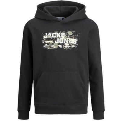 JACK&JONES JUNIOR Jcooutdoor Logo Sweat Hood Sn Jnr huvtröja, marinblå blazer, 128 JACK&JONES JUNIOR Jcooutdoor Logo Sweat Hood Sn Jnr huvtröja, marinblå blazer, 128