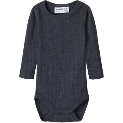 NAME IT Babypojkar Nbmwang Wool Needle Ls Body Solid Noos Långärmad NAME IT Babypojkar Nbmwang Wool Needle Ls Body Solid Noos Långärmad
