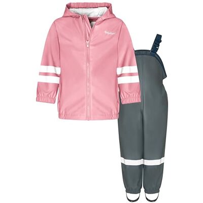 Playshoes Basic regnsäker jumpsuit enfärgad rosa/grå, 104 unisex-barn och tonåringar Playshoes Basic regnsäker jumpsuit enfärgad rosa/grå, 104 unisex-barn och tonåringar