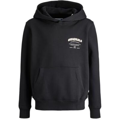 JACK & JONES JUNIOR Jormeadows Sweat Hood Jnr, svart, 152 JACK & JONES JUNIOR Jormeadows Sweat Hood Jnr, svart, 152