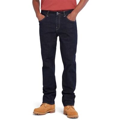 Timberland Core Indigo Denim Byxor för Män, Rinse, 33W / 34L Timberland Core Indigo Denim Byxor för Män, Rinse, 33W / 34L