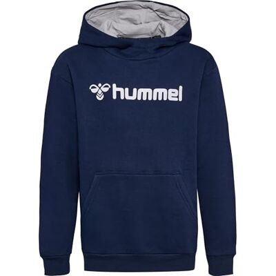 hummel unisex barn Hmlmover bomull huvtröja barntröja, marinblå, 128 EU hummel unisex barn Hmlmover bomull huvtröja barntröja, marinblå, 128 EU