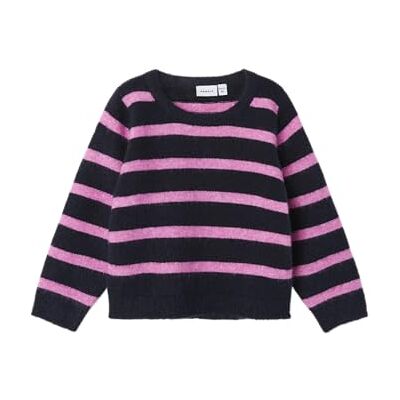 NAME IT Namn IT Girl stickad tröja långärmad, Mörk safir, 98 NAME IT Namn IT Girl stickad tröja långärmad, Mörk safir, 98