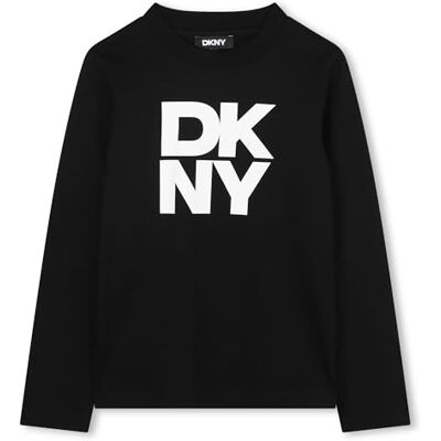 DKNY D62457 T-Shirt, Svart, 16 år DKNY D62457 T-Shirt, Svart, 16 år