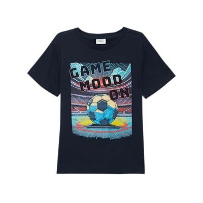 s.Oliver T-shirt i bomull med tryck på framsidan, marinblå, 104-110 s.Oliver T-shirt i bomull med tryck på framsidan, marinblå, 104-110