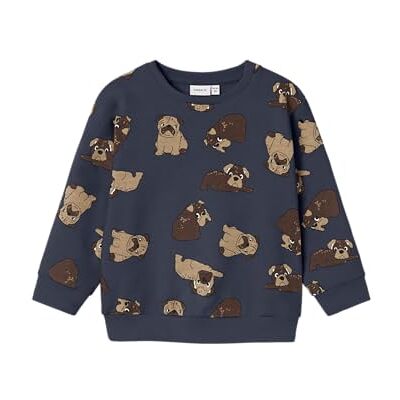 NAME IT pojkar Nmmrasm Nreg Sweat Bru sweatshirt, Mörk safir, 110 NAME IT pojkar Nmmrasm Nreg Sweat Bru sweatshirt, Mörk safir, 110