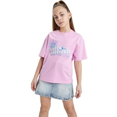 DeFacto T-shirt för flickor, ROSA, 5-6 år DeFacto T-shirt för flickor, ROSA, 5-6 år
