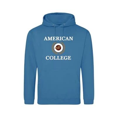 AMERICAN COLLEGE USA Tröja tröja med tryck varma kläder unisex barn pojkar och flickor casual modell ACSCW7 indigo 8 år, Indigo, 8 �r AMERICAN COLLEGE USA Tröja tröja med tryck varma kläder unisex barn pojkar och flickor casual modell ACSCW7 indigo 8 år, Indigo, 8 �r