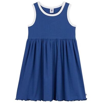 Petit Bateau Ärmlös enfärgad bomullsklänning för barn Petit Bateau Ärmlös enfärgad bomullsklänning för barn