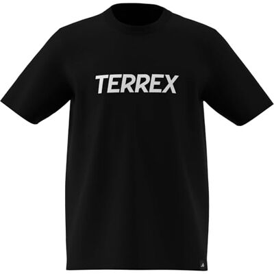 adidas Uniseks dzieci Terrex Kids Multi Logo T-shirt, black, 9-10 Years adidas Uniseks dzieci Terrex Kids Multi Logo T-shirt, black, 9-10 Years