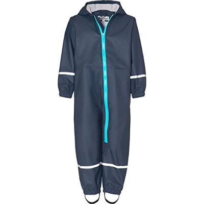 Playshoes Unisex barn regnoverall regnkläder, marinblå, 110 Playshoes Unisex barn regnoverall regnkläder, marinblå, 110