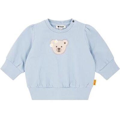 Steiff Baby-flicka sweatshirt, Chambray Blue, 74 Steiff Baby-flicka sweatshirt, Chambray Blue, 74