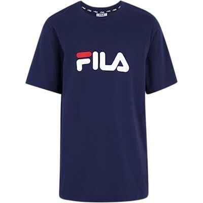 FILA Unisex barn Solberg Classic Logo T-shirt, medeltida blå, 146/152 cm FILA Unisex barn Solberg Classic Logo T-shirt, medeltida blå, 146/152 cm