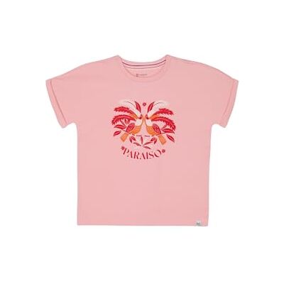 Noppies flickor t-shirt Nokomis kortärmad t-shirt, Roze N288, 116 Noppies flickor t-shirt Nokomis kortärmad t-shirt, Roze N288, 116