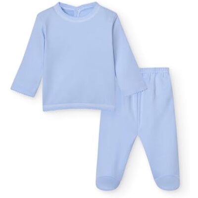 BABIDU Jubon Set + Unisex Unisex Unisex Baby Set, Celeste, 0 månader BABIDU Jubon Set + Unisex Unisex Unisex Baby Set, Celeste, 0 månader