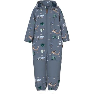 NAME IT Nmmalfa08 Softshell Suit AOP 1Fo Noos, Flintad sten, 80 NAME IT Nmmalfa08 Softshell Suit AOP 1Fo Noos, Flintad sten, 80
