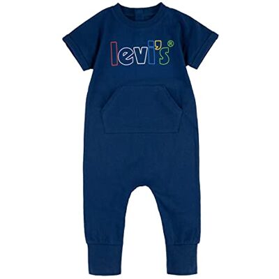 Levi's Kids Baby pojkar LVN kortärmad affisch Lg Cvr overall, Estate Blue, 12 månader Levi's Kids Baby pojkar LVN kortärmad affisch Lg Cvr overall, Estate Blue, 12 månader
