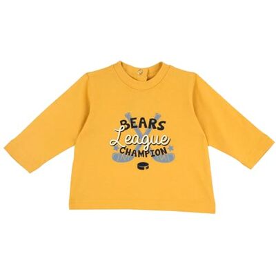 Chicco , Maglietta med lunghe neonato i morbido bomull, handfat i tvättmaskin, Abbigliamento Neonato 0-24 Mesi, Ockra, 3 �r Chicco , Maglietta med lunghe neonato i morbido bomull, handfat i tvättmaskin, Abbigliamento Neonato 0-24 Mesi, Ockra, 3 �r