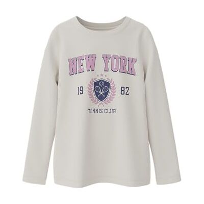 NAME IT Namn IT flicka Nkfolisia Ls Top Pb långärmad tröja, Jet Stream, 122-128 NAME IT Namn IT flicka Nkfolisia Ls Top Pb långärmad tröja, Jet Stream, 122-128