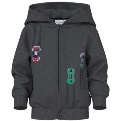 NAME IT Namn IT Nmmvoltinus Nreg sweatkort Wh Bru, Mörkgrå melange, 92 NAME IT Namn IT Nmmvoltinus Nreg sweatkort Wh Bru, Mörkgrå melange, 92
