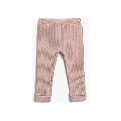 Koton Baby flicka ribbad ficka detaljer leggings, Rosa (274), 6-9 månader Koton Baby flicka ribbad ficka detaljer leggings, Rosa (274), 6-9 månader