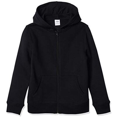 Amazon Essentials huvtröjor – svart tröja med dragkedja, 4T, fleece Amazon Essentials huvtröjor – svart tröja med dragkedja, 4T, fleece