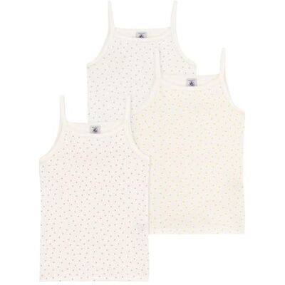 Petit Bateau A0a47 Axelbandsskjortor för flickor (set om 3), Variant 1, 12 �r Petit Bateau A0a47 Axelbandsskjortor för flickor (set om 3), Variant 1, 12 �r