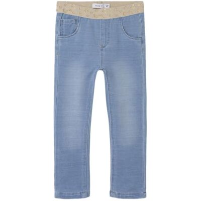 NAME IT Nmfsalli Slim SWE jeans 1190-Bo Noos, Ljusblå denim, 104 NAME IT Nmfsalli Slim SWE jeans 1190-Bo Noos, Ljusblå denim, 104