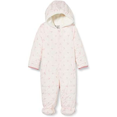 Sanetta Baby flicka utomhus overall fashionabel vadderad snödräkt fiftyseven i ljusrosa och fin rosett-helover, ROSA, 68 cm Sanetta Baby flicka utomhus overall fashionabel vadderad snödräkt fiftyseven i ljusrosa och fin rosett-helover, ROSA, 68 cm