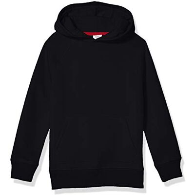 Amazon Essentials fleece pullover huvtröja för småbarn, svart, 4T Amazon Essentials fleece pullover huvtröja för småbarn, svart, 4T